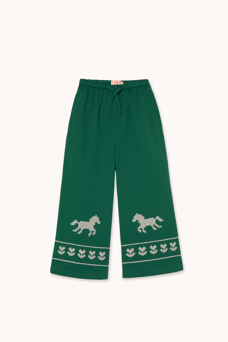 Tiny Cottons - pantalone verde horses