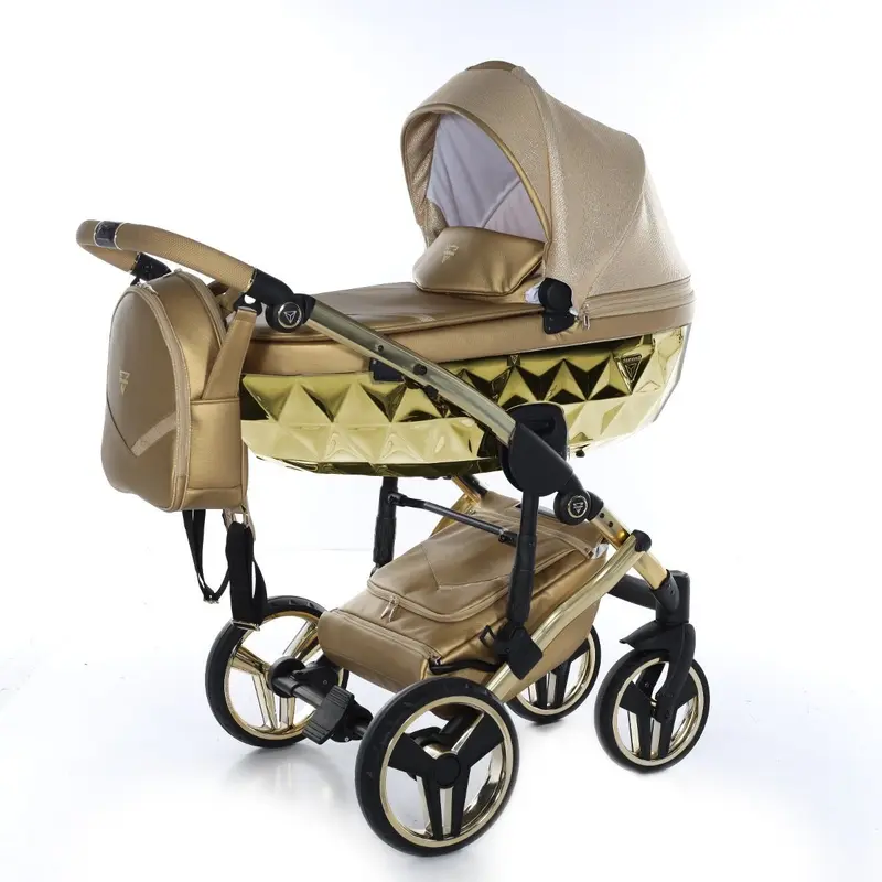 Trio Diamond Dolce Mirror 3 in 1 Ecopelle Gold/Glossy Gold/Telaio Gold