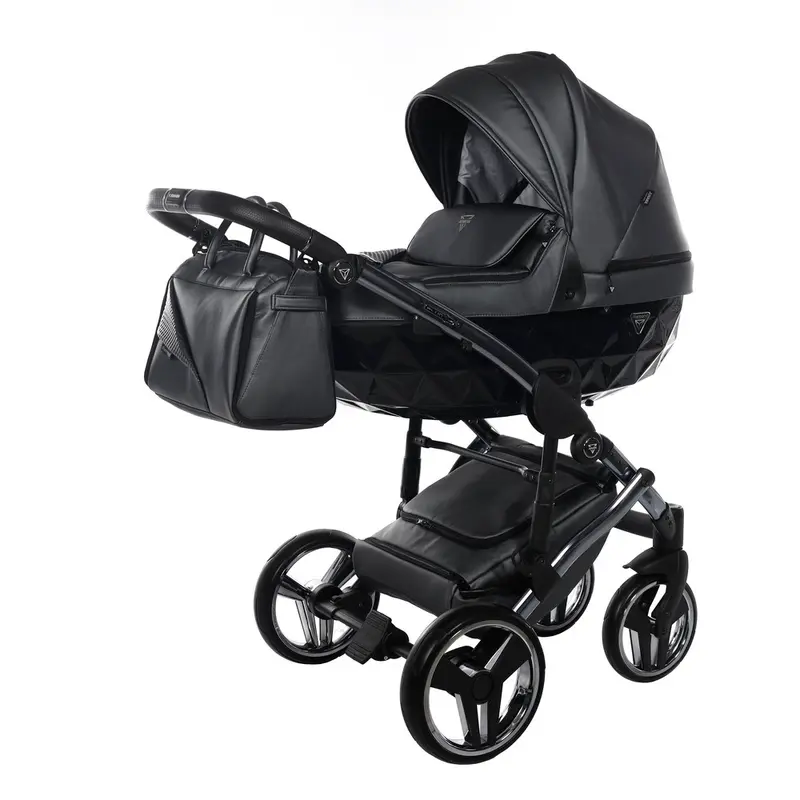Trio Diamond Fluo Pelle Grigio Telaio Titanio Navicella Nera