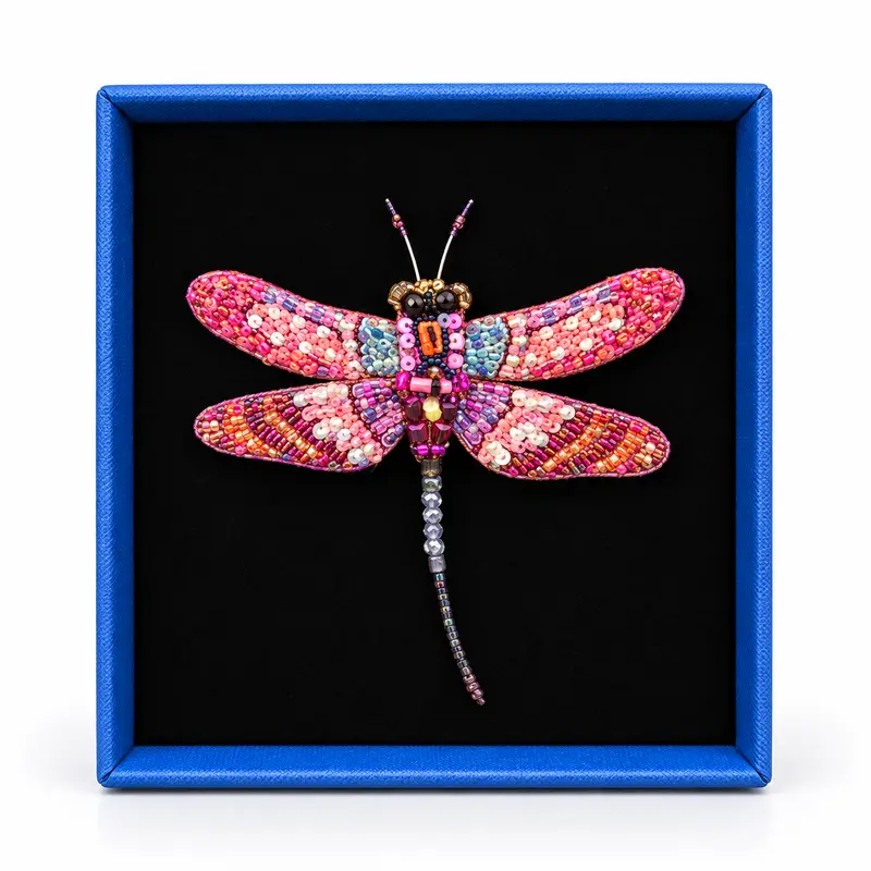 Trovelore Spilla Libellula Rose - GRANDE