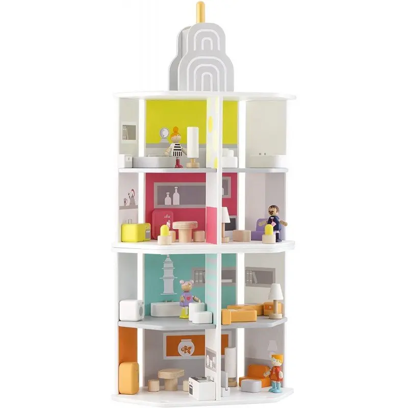 Trudi Sevi Tower Grattacielo Edificio 82988 Giocattoli In Legno