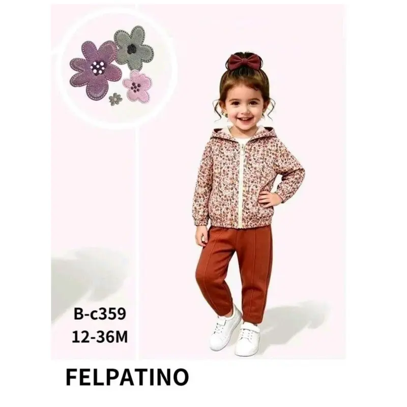 Tuta Neonata 3 Pezzi Lollitop B-C359 12-36 Mesi