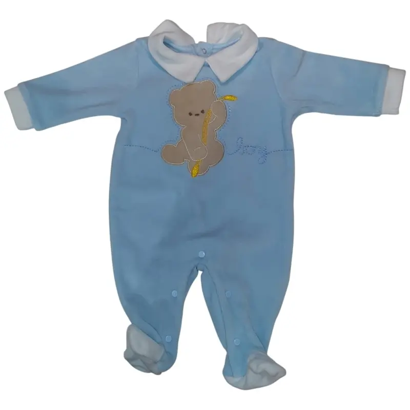 Tutina Neonato In Ciniglia Cielo Les Jolies LJ-334