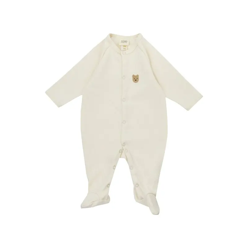 Tutina Pigiama in Cotone Biologico con Ricamo Teddy (Collezione NOOS)