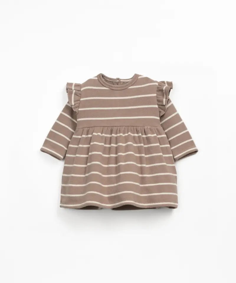 Vestito jersey a righe
