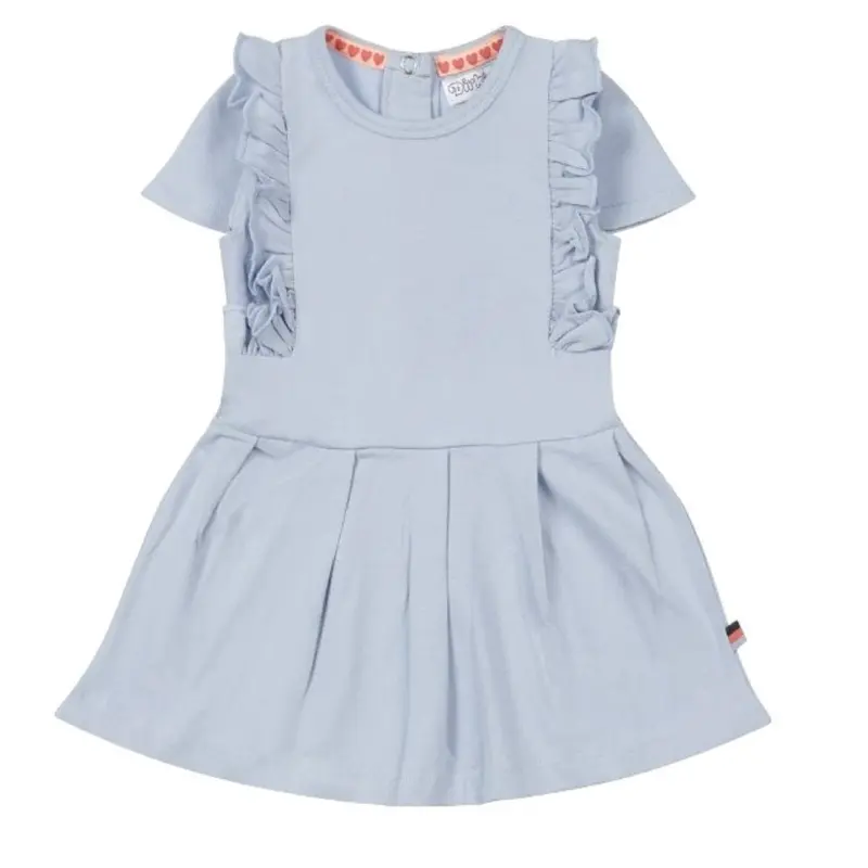 Vestito Neonato Cotone Celeste R50399 DIRKJE