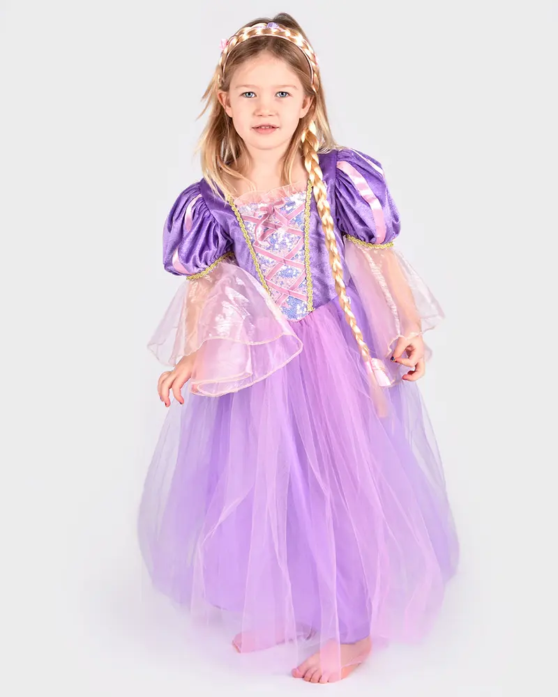 Vestito Rapunzel 6-8 anni