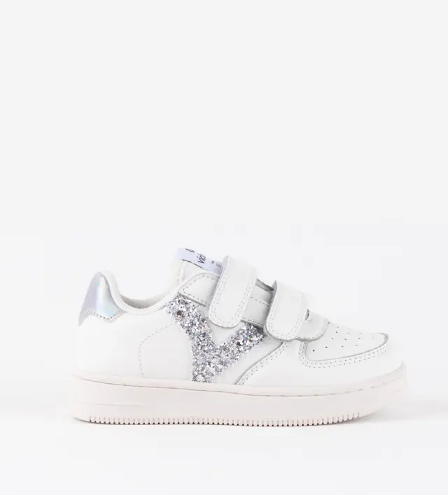 Victoria - sneakers glitter argento