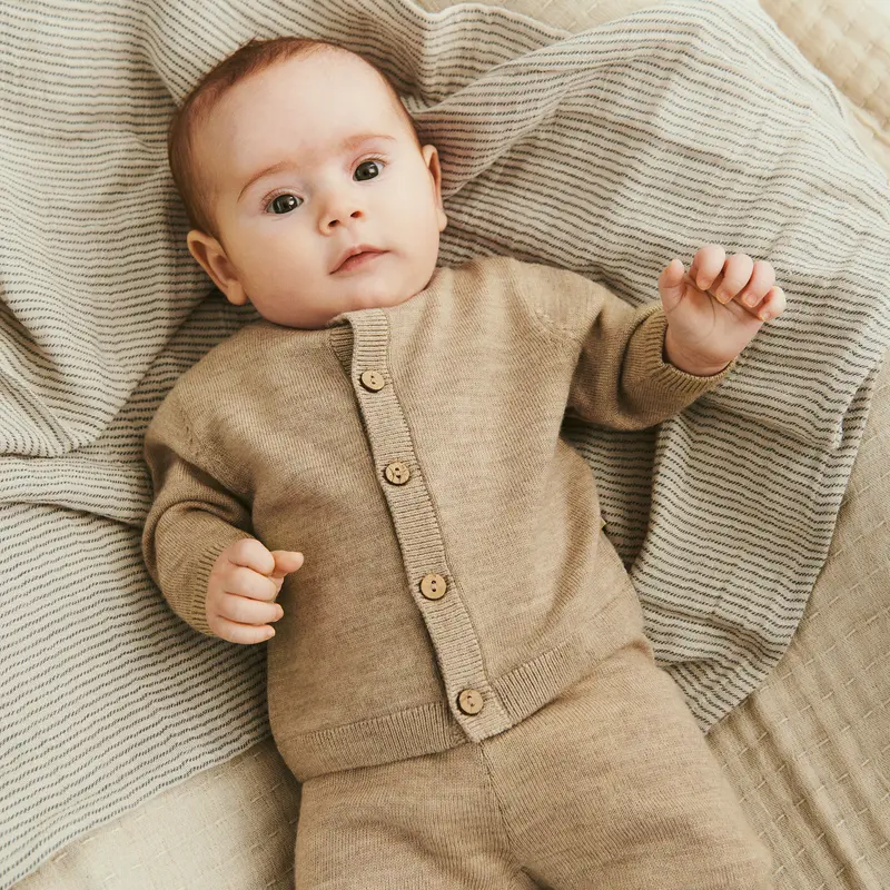 Wheat - set neonato in lana