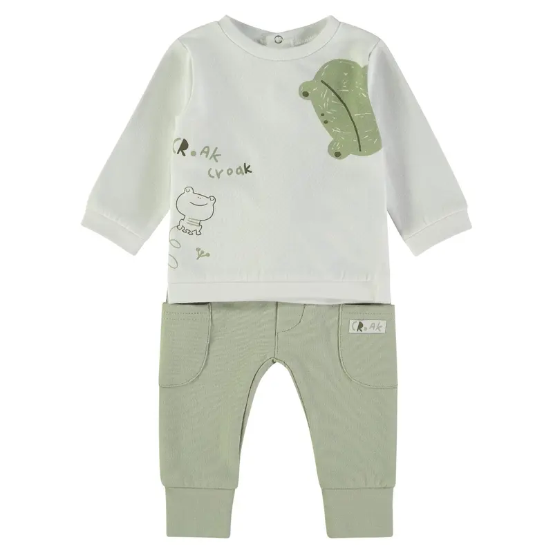Wonderlife - Completo 2 Pezzi Felpa + Pantaloni Kaki 160065