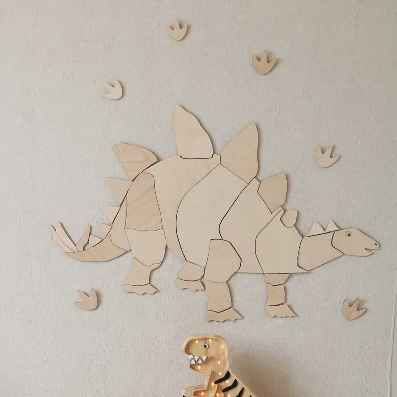 Wooden Wall Decor - Dinosaur Stegosaurus
