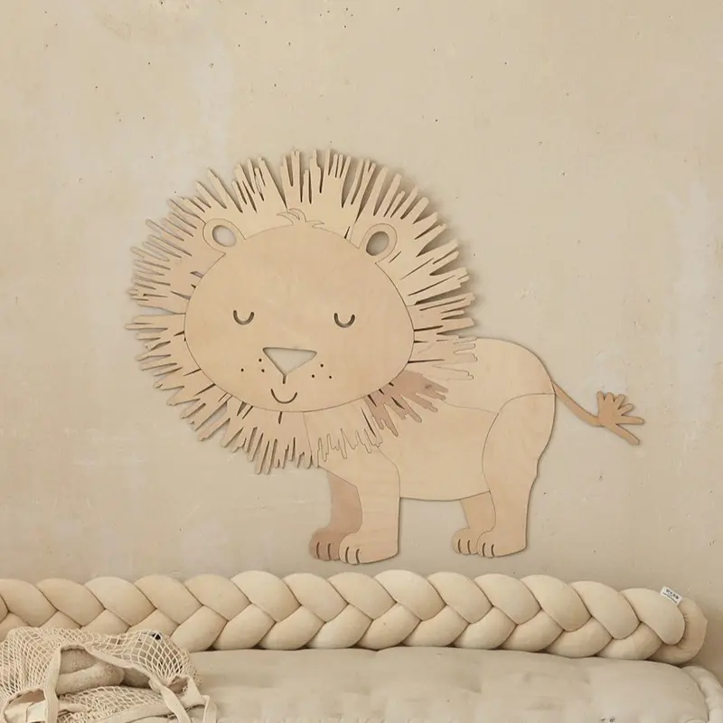 Wooden Wall Decor - Safari Lion