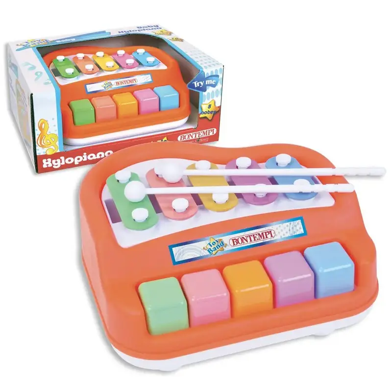 Xilopiano Baby Bontempi 5 Note Con Bacchette 55 0520 Per Bambini