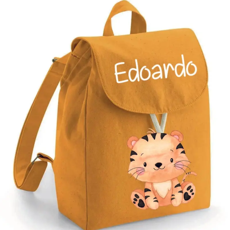 Zaino Asilo Bambino Personalizzato – Mini Zainetto con Nome  Tigrotto