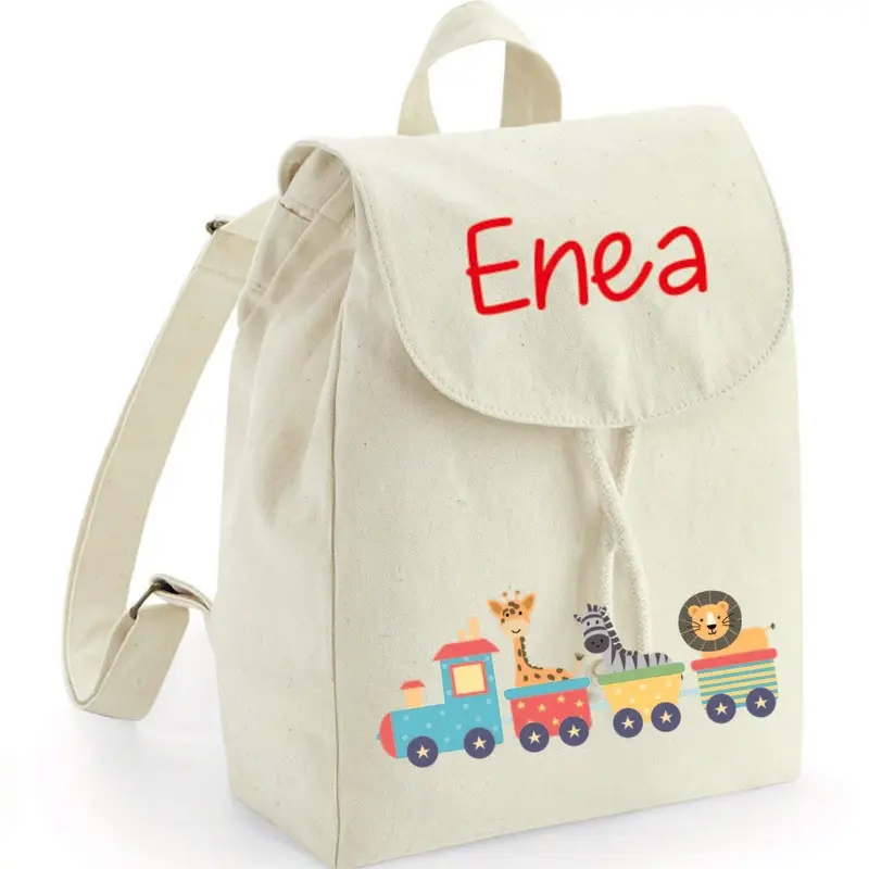 Zaino Asilo Bambino Personalizzato – Mini Zainetto con Nome  Trenino