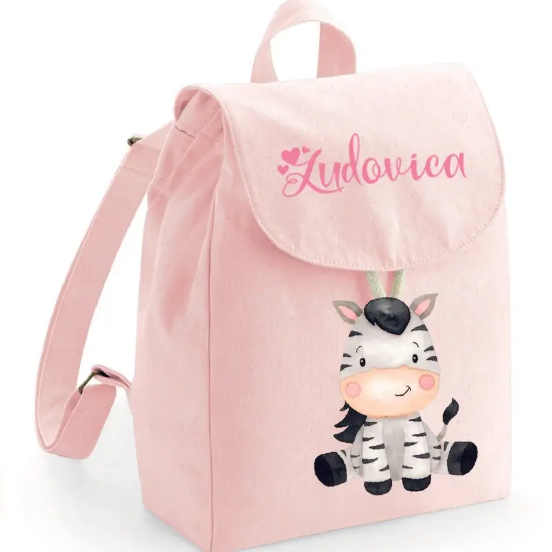 Zaino Asilo Bambino Personalizzato – Mini Zainetto con Nome  Zebra