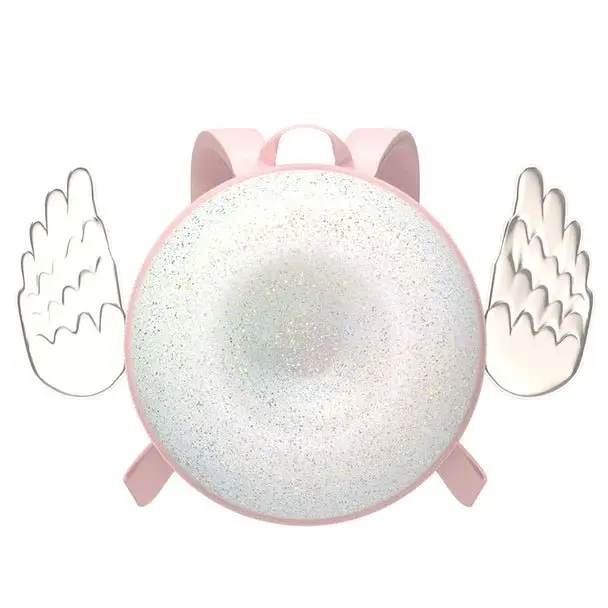 Zaino Donuts scintillante con ali per bambini