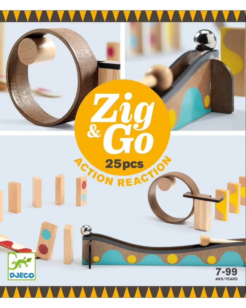 Zig&Go Pista delle biglie Dring musicale Djeco